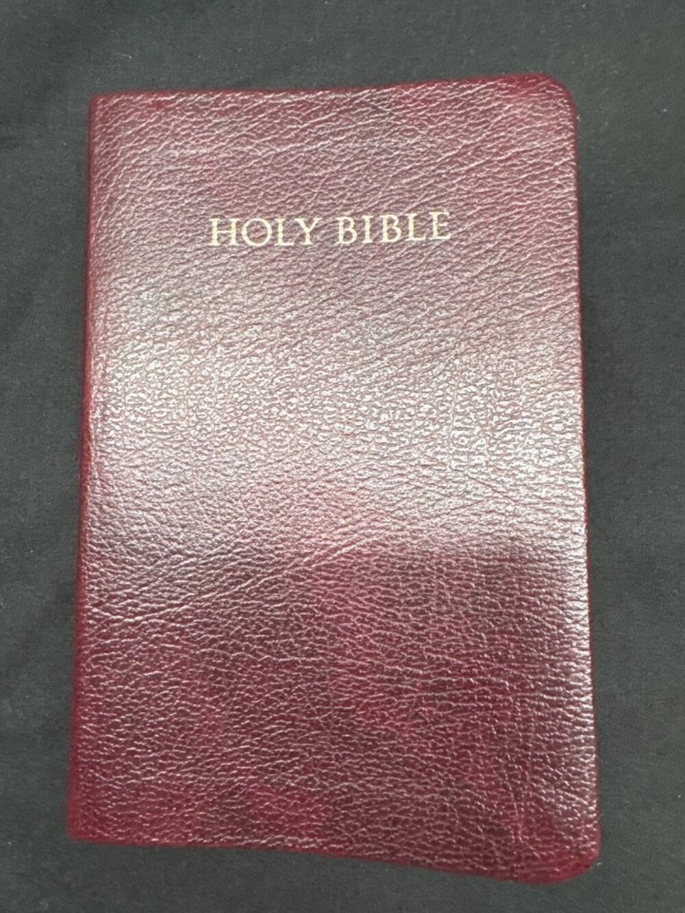 Holy Bible Burgundy Bonded Leather 
- Personal size